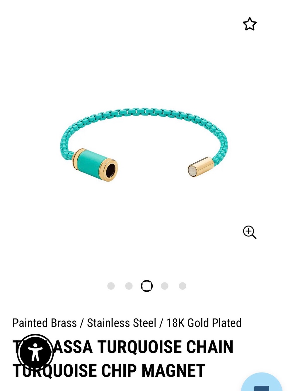 Jason Hyde Turquoise Braided Bracelet with Gold Barrel Accent - Picture 3 of 4